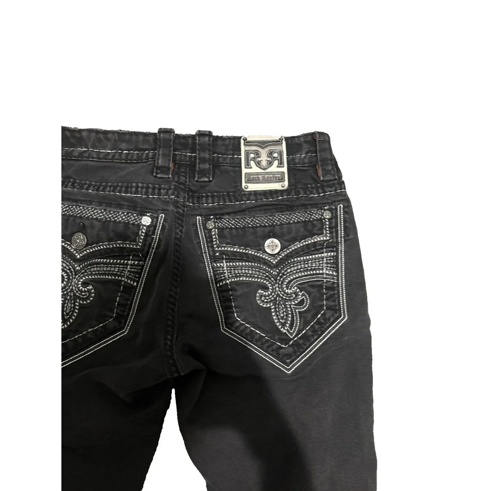 Rock Revival Barrett  Straight Jeans Black straight size 32 Denim Jeans